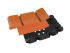 Fento Pocket M2 - Kniebeschermers - Zwart / Oranje