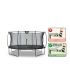 EXIT Silhouette - Trampoline - 427cm - Zwart - Rond