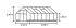 HALLS Qube 816 - Tuinkas - Zwart - 508x261x246 cm - Veiligheidsglas