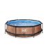 Exit Timber Rond - Zwembaden - Bruin - 300X76cm - Rond