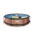 Exit Timber Rond - Zwembaden - Bruin - 300X76cm - Rond
