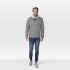 Veleste Mika - Vest - Blauw melange