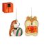 Mica Decorations Cavia en Hamster - Kerstornament - L.bruin