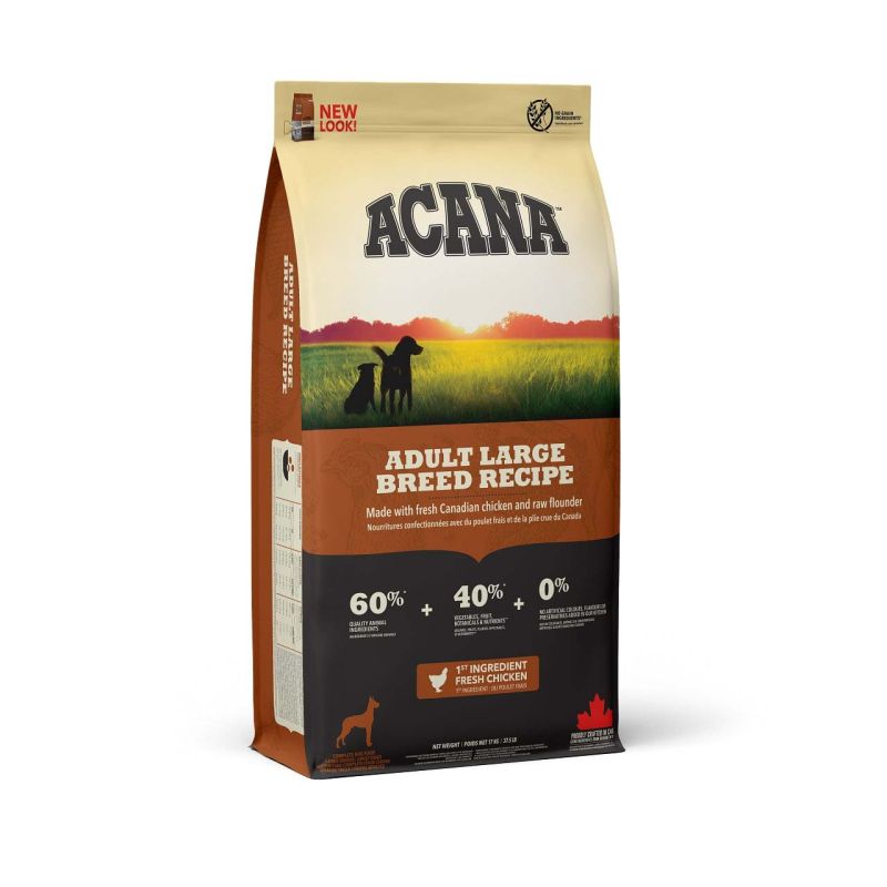 Acana Dog recipe Adult Large - Hondenvoer - Gevogelte - 17 kg