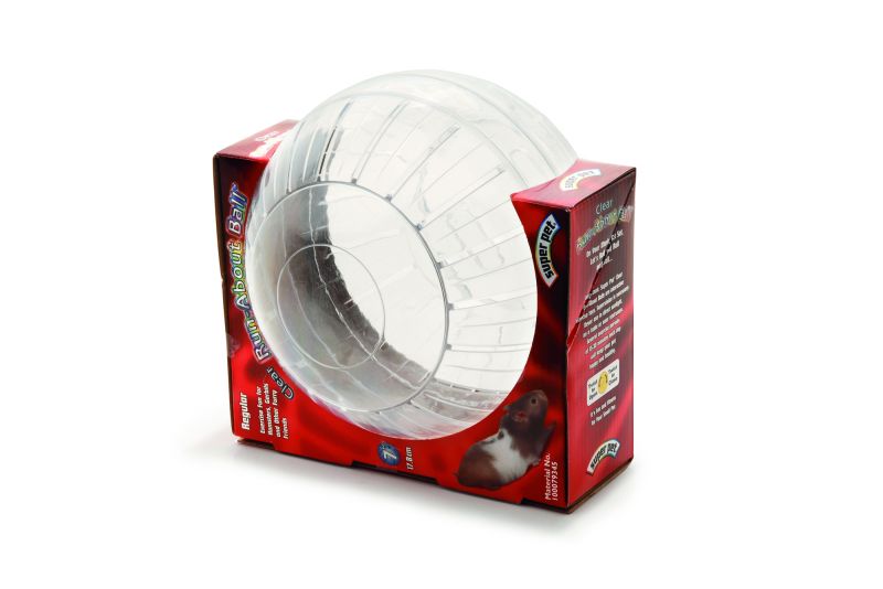 Beeztees Hamsterbal - Hamsterspeelgoed - Transparant - ø 12,5 cm - 1 stuk