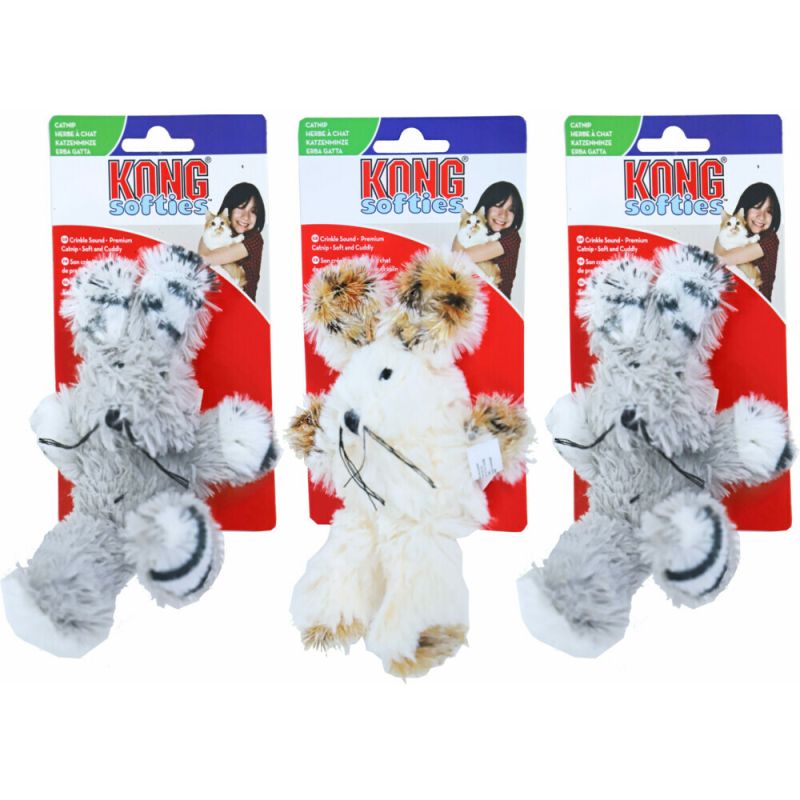 Kong Softies Konijnen - Kattenspeeltje - 15 cm - 1 stuk