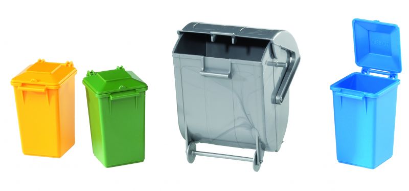 Bruder General Vuilcontainer 4 stuks - Logistiek