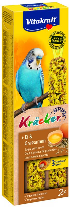 Vitakraft Eikracker 2 in 1 Parkiet - vogelsnacks - Snacks - 60 gram