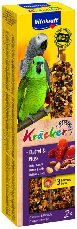 Vitakraft Notenkracker 2 in 1 Papegaai - vogelsnacks - Snacks - 180 gram