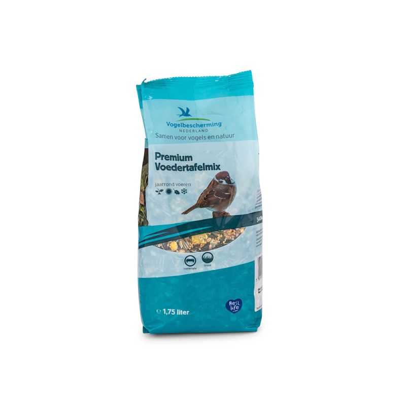 Vogelbescherming Premium Voedertafelmix - Strooivoer - 1,75 L