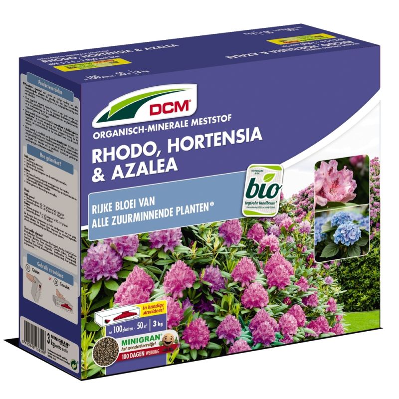 DCM Meststof Rhodo, Hortensia & Azalea - Siertuinmeststof - 3 kg