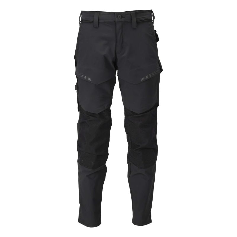 Mascot Customized met Kniezakken - Werkbroek - 54 - Zwart - 82