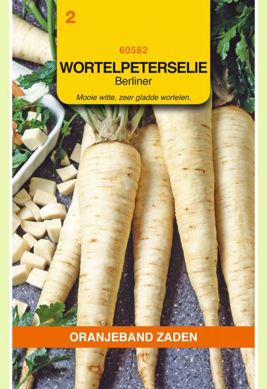Oranjeband Wortelpeterselie Berliner Petroselinum crispum - Wortelen - 3 gram