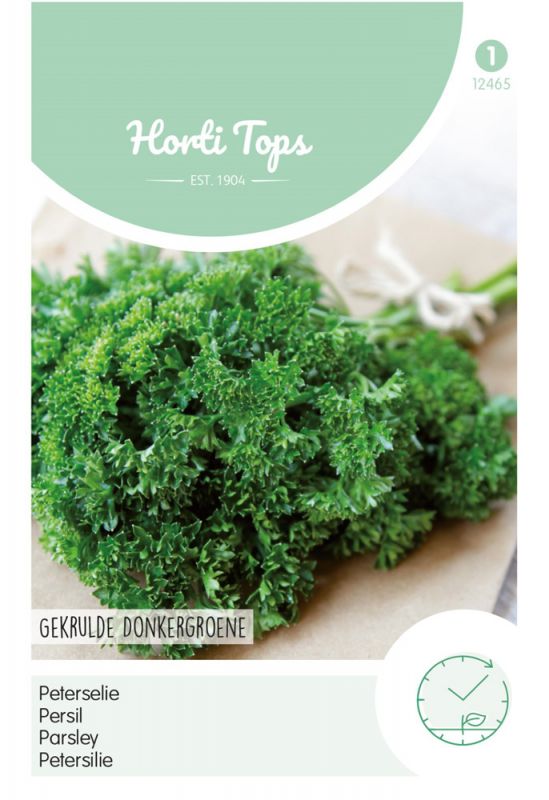 Hortitops Peterselie Petroselinum crispum Gekrulde Donkergroene - Kruidenzaden - 5 gram