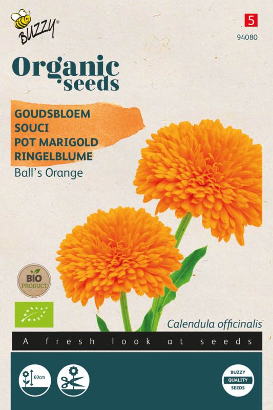 Buzzy Goudsbloem Calendula officinalis - Bloemzaden - 1,5 gram