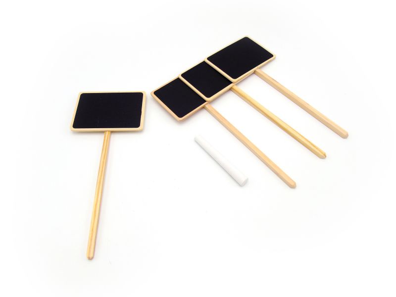 Image of Nature Plaatetiketten 4 stuks met krijtje - Kweekbenodigdheden -