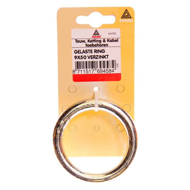 Deltafix 50x9mm - Gelaste ring - Verzinkt - 1 stuk