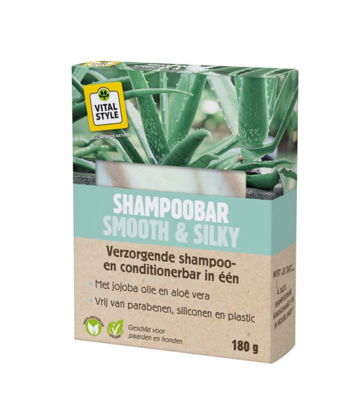 VITALstyle Shampoobar Smooth & Silky - Paardenshampoo - 180 gram