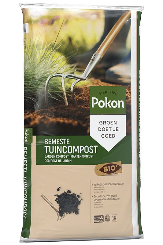 POKON Bio bemeste tuincompost - 40 L