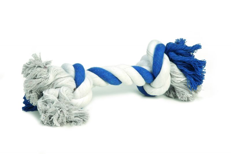Beeztees Flossytoy - Touwen - ROOD BLAUW - 12x35x10