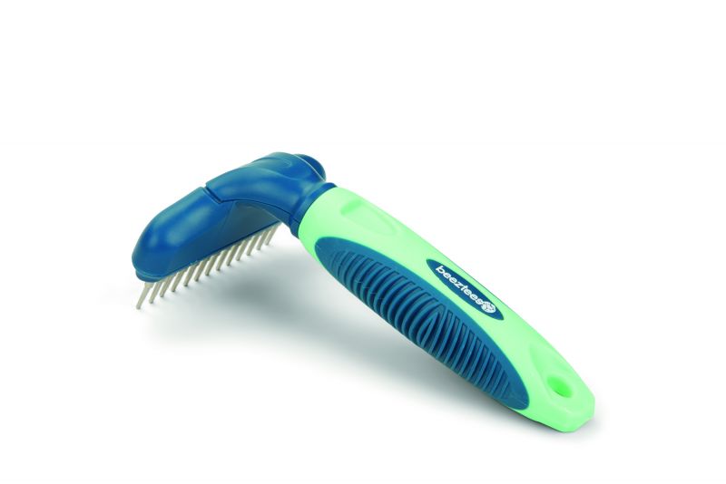 Beeztees Roskam - Kammen - 30x12,5x6 - Blauw Mint - 104 gram