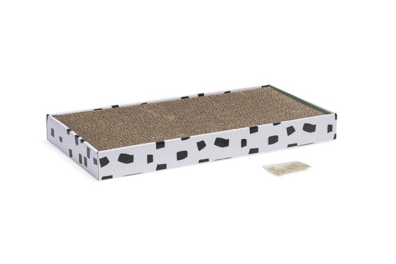 Beeztees Jixy Karton - Krabkarton - Papier - Wit Bruin - 47x24,5x4,5 cm