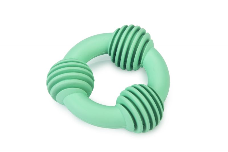 Beeztees Dental ring - Puppyspeelgoed - Groen - 8x8x1