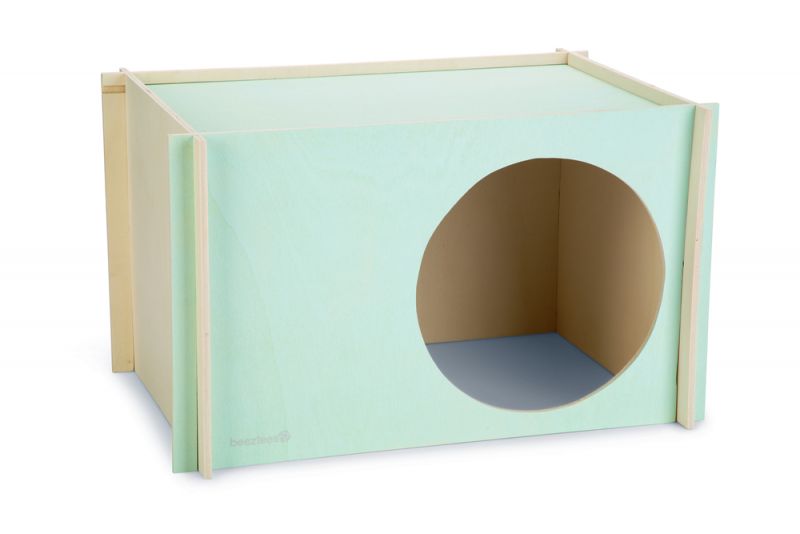 Beeztees Bildup - Konijnenhuis - Mint - L - 42x29x25 cm