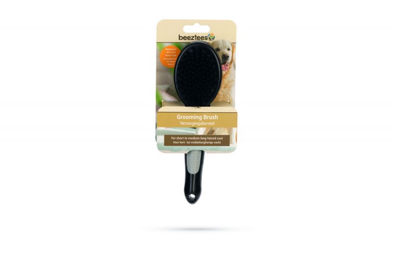 Beeztees borstels - Klein - 20,5 cm - Zwart/Grijs