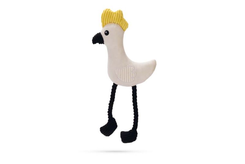 Beeztees Papegaai Parki - Knuffels - Wit - 42x19,5x6 cm