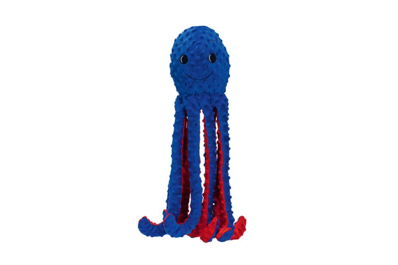 Beeztees Knuffels Octopus Amy - Knuffels - Blauw - 56X16X14,5
