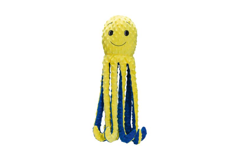 Beeztees Knuffels Octopus Amy - Knuffels - Geel - 56X16X14,5