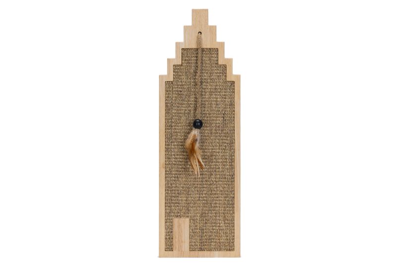 DbL Berit - Krabplank - Hout - Bruin - 60x20x2 cm