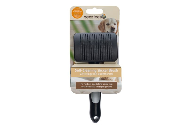 Beeztees Zelfreinigend - Borstels - 18x8,5x6,5cm - Zwart