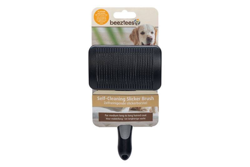 Beeztees Zelfreinigend - Borstels - 19x10,5x5cm - Zwart