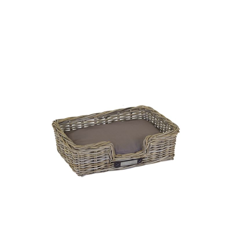 Happy-House Riet - Hondenmand - Beige/Bruin - 60x40x18 cm - Klein