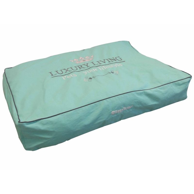 Happy-House Blokkussen Luxury Living - Hondenkussen - Mint Groen - 110x75x15 cm - Middel