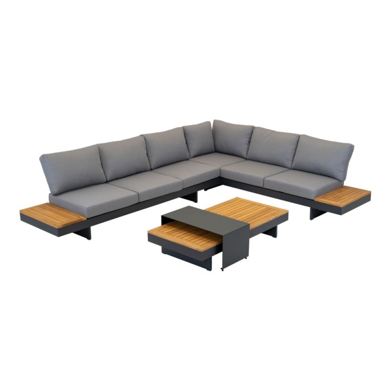 Image of Lesli Living Barbados - Loungeset - Antraciet