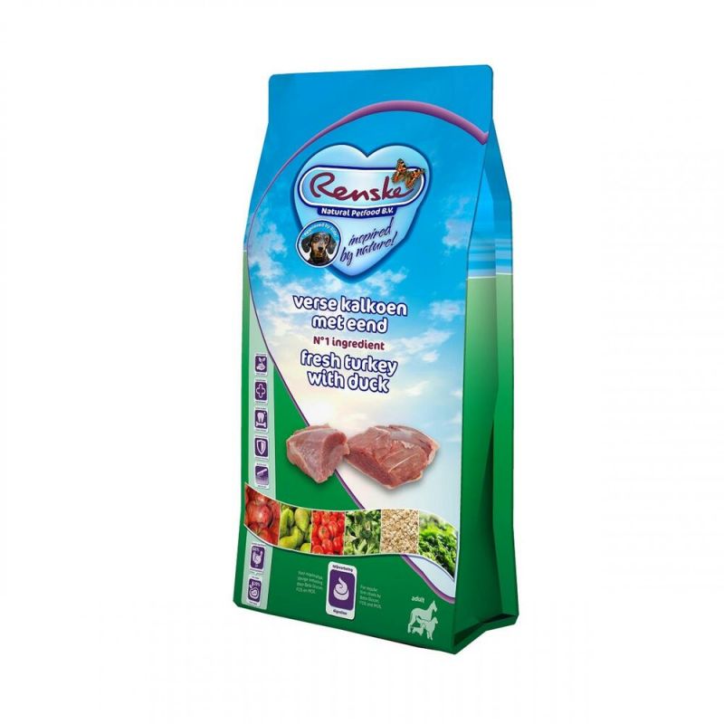 Renske Adult - Hondenvoer - Kalkoen - Eend - 12 kg