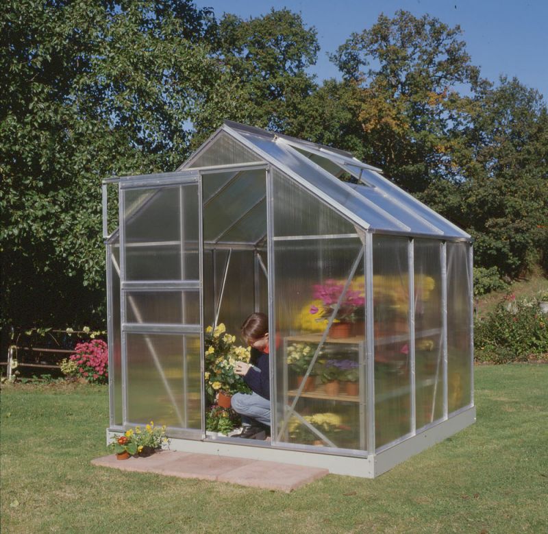 Halls Tuinkas - Zilver - Polycarbonaat - 3,8 m2