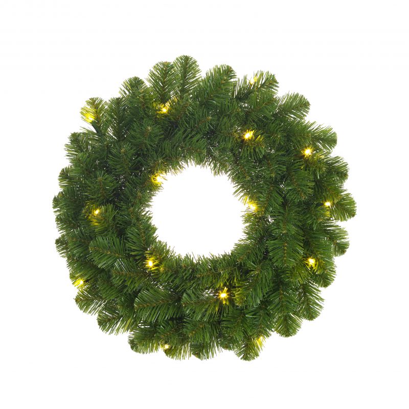 Black Box LED - Kunstkerstkrans - Ø 45 cm - 20 lampjes