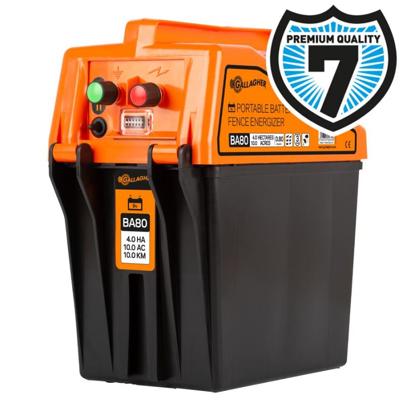 Gallagher BA80 - batterij schrikdraadapparaat - 9v - 9400 - 0.8