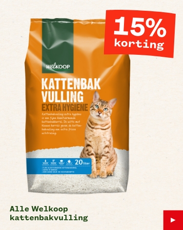 Alle Welkoop kattenbakvulling 15% korting