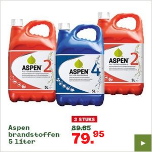 Aspen tuinmachinebrandstof 5 liter