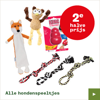 Alle hondenspeeltjes – 2e halve prijs