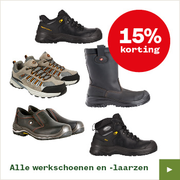 Alle werkschoenen en -laarzen – 15% korting