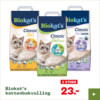 Biokat's kattenbakvulling – 2 stuks voor €23,00